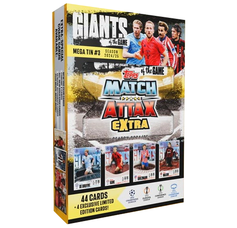 Topps Champions League Match Attax EXTRA 2024/2025 / MEGA TIN 3 GIANTS OF THE GAME