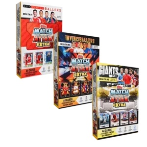 Topps Champions League Match Attax EXTRA 2024/2025 / MEGA TIN SET ALLE 3 VERSCHIEDENE MEGA TINS