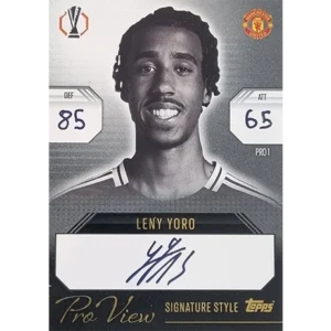 Topps Champions League EXTRA Match Attax 2024-2025 Limited Edition / PRO 1 LENY YORO / PRO VIEW SIGNATURE STYLE