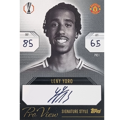 Topps Champions League EXTRA Match Attax 2024-2025 Limited Edition / PRO 1 LENY YORO / PRO VIEW SIGNATURE STYLE