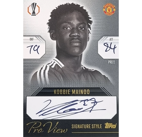 Topps Champions League EXTRA Match Attax 2024-2025 Limited Edition / PRO 2 KOBBIE MAINOO / PRO VIEW SIGNATURE STYLE