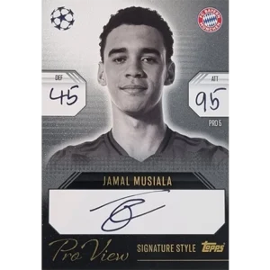 Topps Champions League EXTRA Match Attax 2024-2025 Limited Edition / PRO 5 JAMAL MUSIALA / PRO VIEW SIGNATURE STYLE