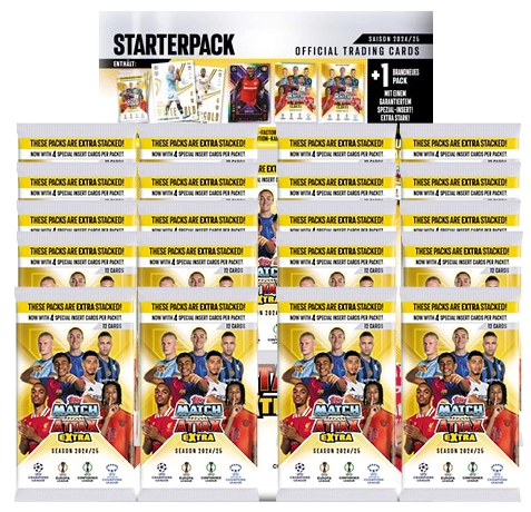 Topps Champions League Match Attax EXTRA 2024/2025 / Starterpack + 20x Booster