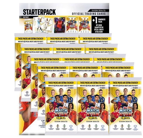 Topps Champions League Match Attax EXTRA 2024/2025 / Starterpack + 15x Booster