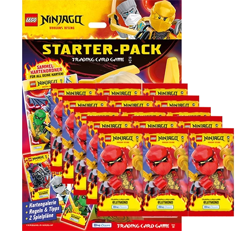 LEGO Ninjago Trading Cards Serie 10 Blutmond / Starterpack + 15x Booster