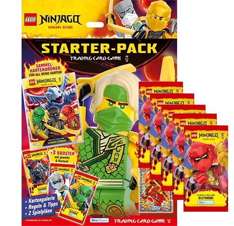 LEGO Ninjago Trading Cards Serie 10 Blutmond / Starterpack + 5x Booster