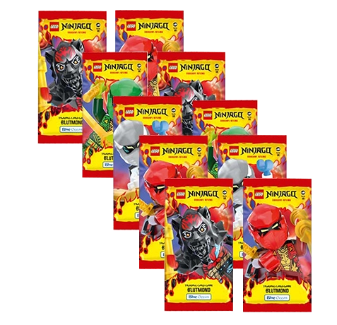 LEGO Ninjago Trading Cards Serie 10 Blutmond / 10x Booster