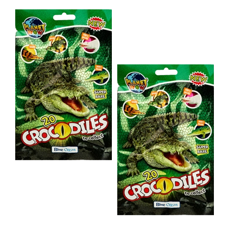 Blue Ocean Planet WOW / Crocodiles Krokodile / 2x Sammeltüten