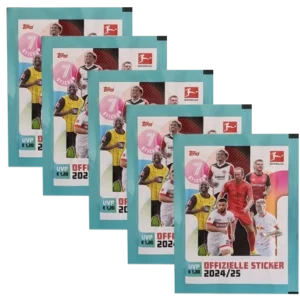 Topps Bundesliga Sticker Saison 2024/2025 / 5x Stickertüten