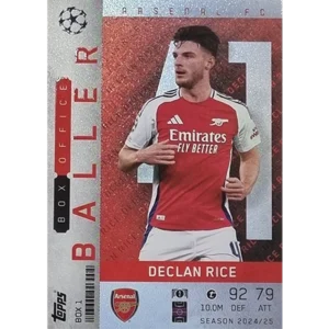 Topps Champions League EXTRA Match Attax 2024-2025 Limited Edition / BOX 1 DECLAN RICE / BOX OFFICE BALLER