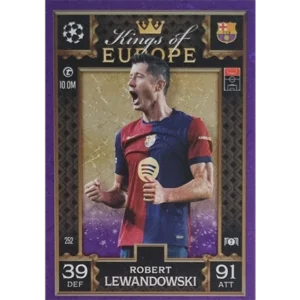 Topps Champions League EXTRA Match Attax 2024-2025 / 252 ROBERT LEWANDOWSKI / LILA PARALLEL