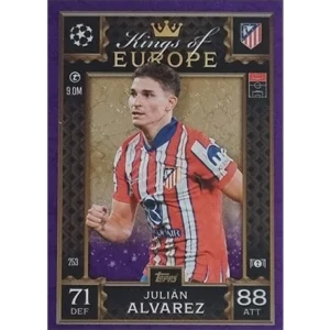 Topps Champions League EXTRA Match Attax 2024-2025 / 253 JULIAN ALVAREZ / LILA PARALLEL