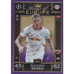 Topps Champions League EXTRA Match Attax 2024-2025 / 257 BENJAMIN SESKO / LILA PARALLEL