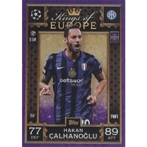 Topps Champions League EXTRA Match Attax 2024-2025 / 259 HAKAN CALHANOGLU / LILA PARALLEL