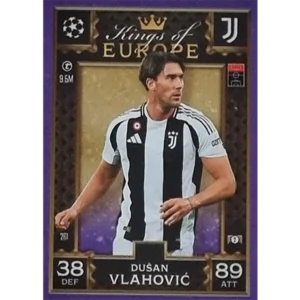 Topps Champions League EXTRA Match Attax 2024-2025 / 261 DUSAN VLAHOVIC / LILA PARALLEL
