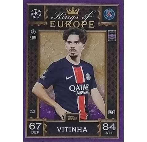 Topps Champions League EXTRA Match Attax 2024-2025 / 263 VITINHA / LILA PARALLEL