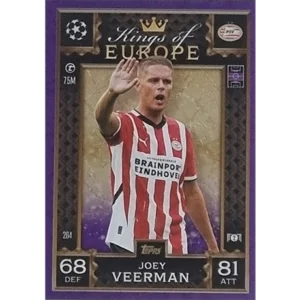 Topps Champions League EXTRA Match Attax 2024-2025 / 264 JOEY VEERMAN / LILA PARALLEL