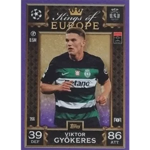Topps Champions League EXTRA Match Attax 2024-2025 / 266 VIKTOR GYÖKERES / LILA PARALLEL