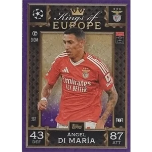 Topps Champions League EXTRA Match Attax 2024-2025 / 267 ANGEL DI MARIA / LILA PARALLEL