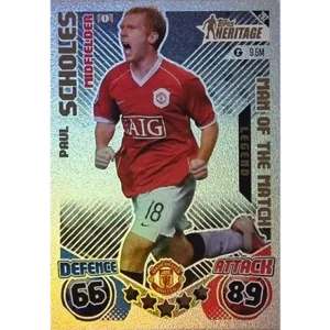 Topps Champions League EXTRA Match Attax 2024-2025 / 292 PAUL SCHOLES / HERITAGE