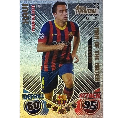 Topps Champions League EXTRA Match Attax 2024-2025 / 293 XAVI / HERITAGE