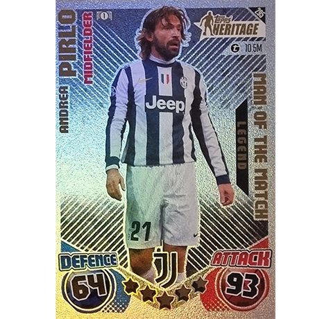 Topps Champions League EXTRA Match Attax 2024-2025 / 295 ANDREA PIRLO / HERITAGE