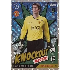 Topps Champions League EXTRA Match Attax 2024-2025 / 298 EDWIN VAN DER SAR / KNOCKOUT MASTER