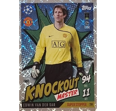 Topps Champions League EXTRA Match Attax 2024-2025 / 298 EDWIN VAN DER SAR / KNOCKOUT MASTER