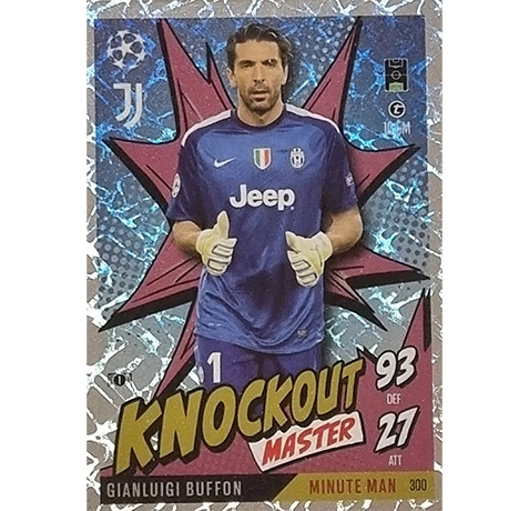 Topps Champions League EXTRA Match Attax 2024-2025 / 300 GIANLUIGI BUFFON / KNOCKOUT MASTER