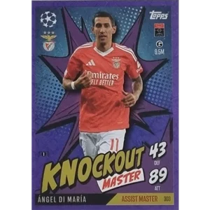 Topps Champions League EXTRA Match Attax 2024-2025 / 303 ANGEL DIE MARIA / LILA PARALLEL