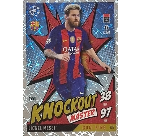 Topps Champions League EXTRA Match Attax 2024-2025 / 305 LIONEL MESSI / KNOCKOUT MASTER