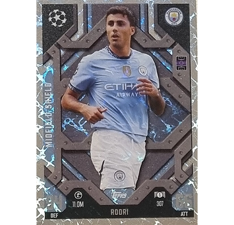 Topps Champions League EXTRA Match Attax 2024-2025 / 307 RODRI / MIDFIELD SHIELD