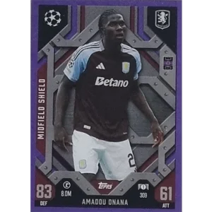 Topps Champions League EXTRA Match Attax 2024-2025 / 309 AMADOU ONANA / LILA PARALLEL