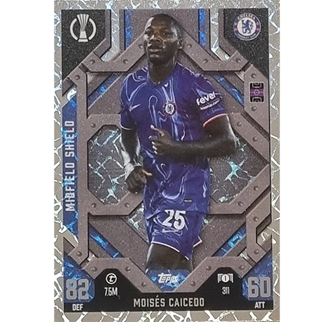 Topps Champions League EXTRA Match Attax 2024-2025 / 311 MOISES CAICEDO / MIDFIELD SHIELD