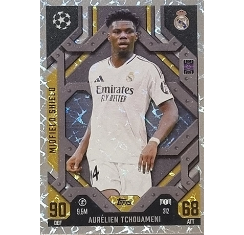 Topps Champions League EXTRA Match Attax 2024-2025 / 312 AURELIEN TCHOUAMENII / MIDFIELD SHIELD