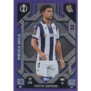 Topps Champions League EXTRA Match Attax 2024-2025 / 313 MARTIN ZUBIMENDI / LILA PARALLEL