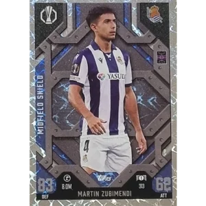 Topps Champions League EXTRA Match Attax 2024-2025 / 313 MARTIN ZUBIMENDI / MIDFIELD SHIELD