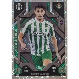 Topps Champions League EXTRA Match Attax 2024-2025 / 314 JOHNNY CARDOSO / MIDFIELD SHIELD