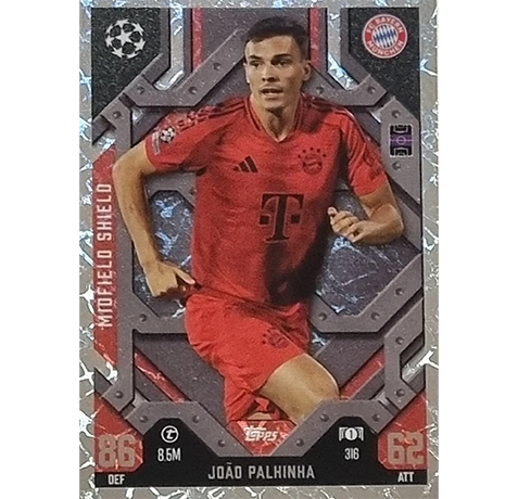 Topps Champions League EXTRA Match Attax 2024-2025 / 316 JOAO PALHINHA / MIDFIELD SHIELD