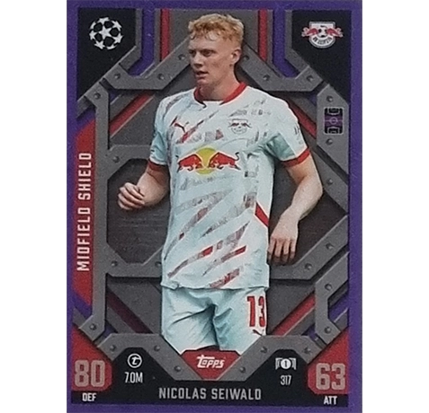 Topps Champions League EXTRA Match Attax 2024-2025 / 317 NICOLAS SEIWALD / LILA PARALLEL