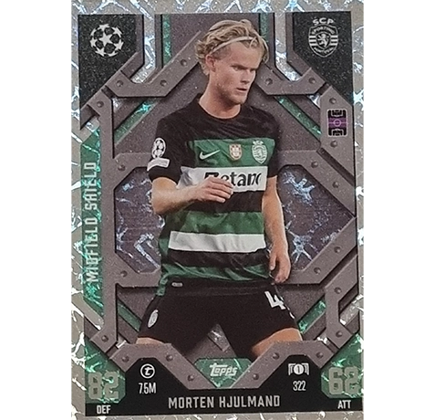 Topps Champions League EXTRA Match Attax 2024-2025 / 322 MORTEN HJULMAND / MIDFIELD SHIELD