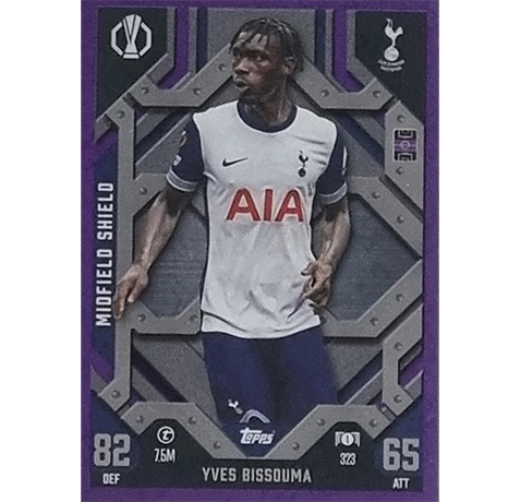 Topps Champions League EXTRA Match Attax 2024-2025 / 323 YVES BISSOUMA / LILA PARALLEL