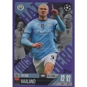 Topps Champions League EXTRA Match Attax 2024-2025 / 325 ERLING HAALAND / LILA PARALLEL
