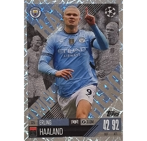 Topps Champions League EXTRA Match Attax 2024-2025 / 325 ERLING HAALAND / HATTRICK HERO