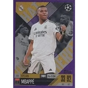 Topps Champions League EXTRA Match Attax 2024-2025 / 328 KYLIAN MBAPPE / LILA PARALLEL