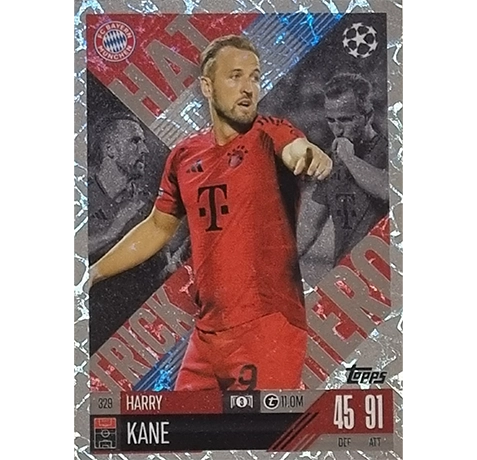 Topps Champions League EXTRA Match Attax 2024-2025 / 329 HARRY KANE / HATTRICK HERO