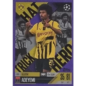 Topps Champions League EXTRA Match Attax 2024-2025 / 330 KARIM ADEYEMI / LILA PARALLEL