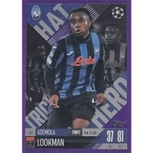 Topps Champions League EXTRA Match Attax 2024-2025 / 332 ADEMOLA LOOKMAN / LILA PARALLEL
