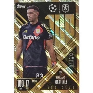 Topps Champions League EXTRA Match Attax 2024-2025 / 334 EMILIANO MARTINEZ / CLUB 100