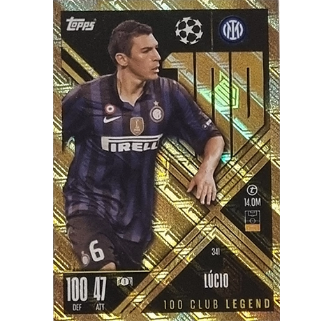 Topps Champions League EXTRA Match Attax 2024-2025 / 341 LUCIO / CLUB 100